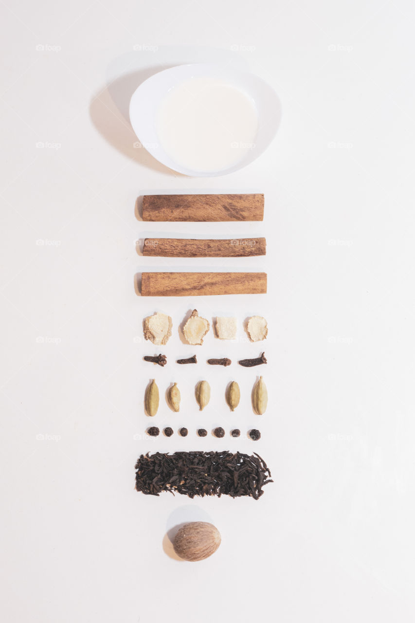 Chaï latte ingredients