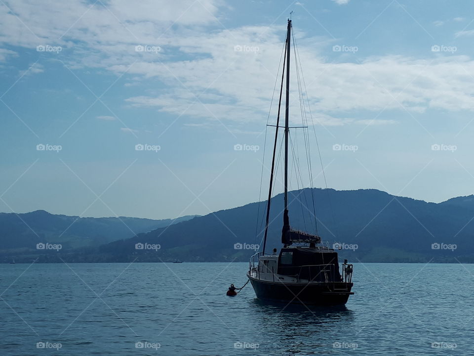 Segelboot am Attersee