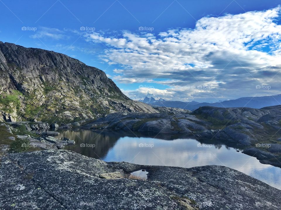 Scenic view of lake