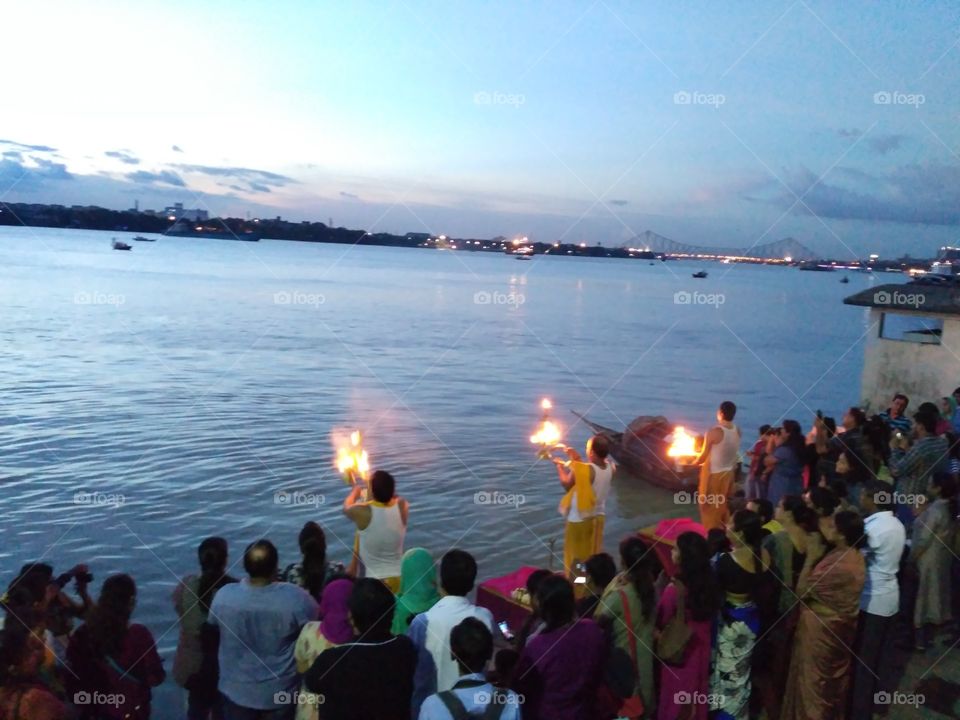 Aarti at the Hoogly River