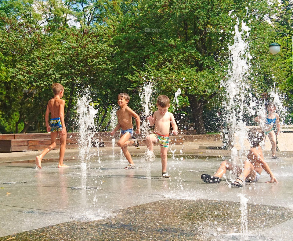 Summer fun in the city park