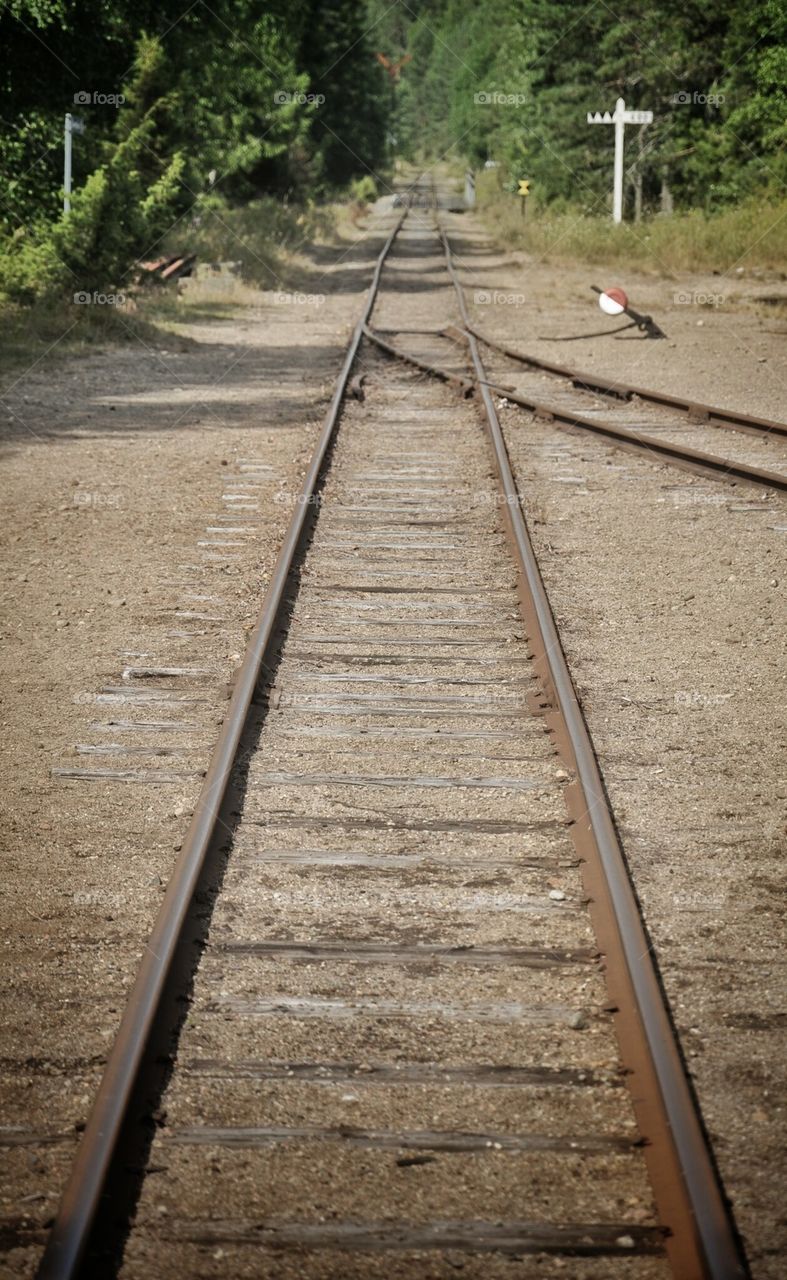 Rail track perspective