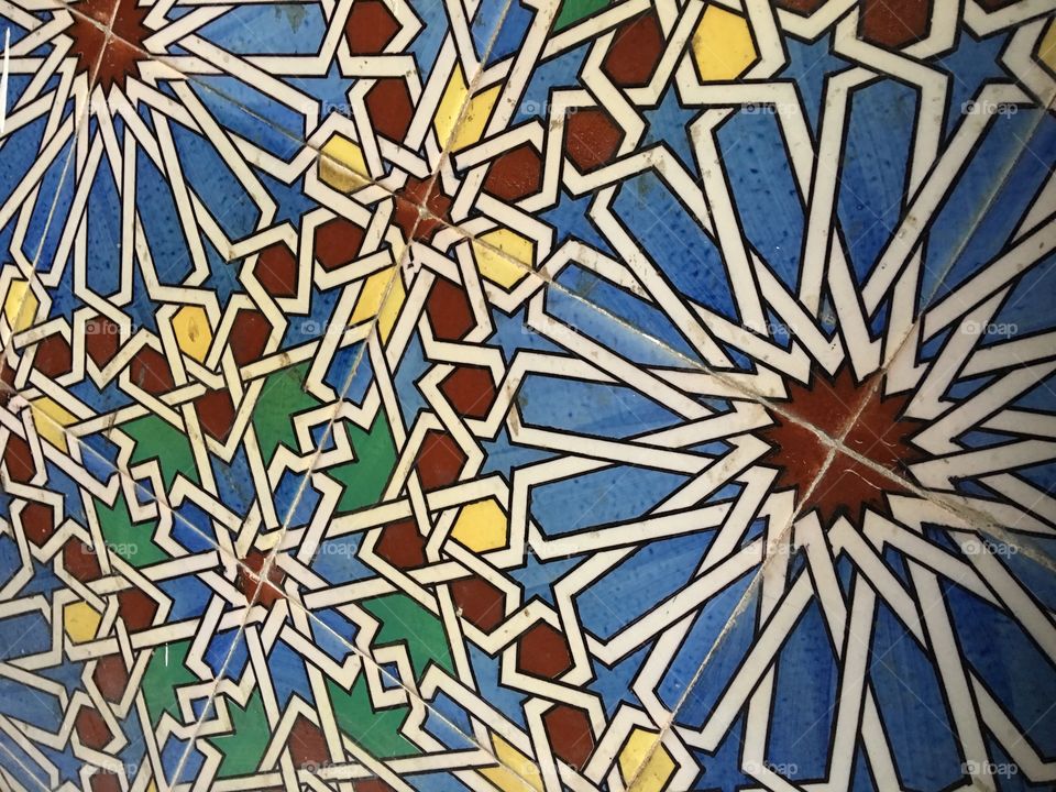 Decorative Moroccan tile 