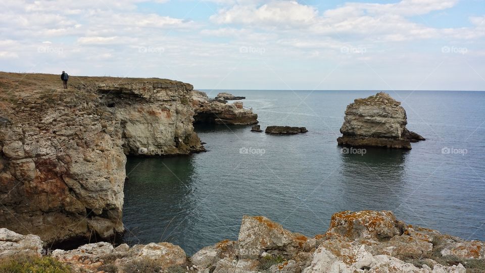 Cliffs above the sea