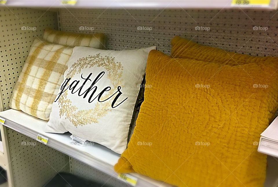 Gather pillows