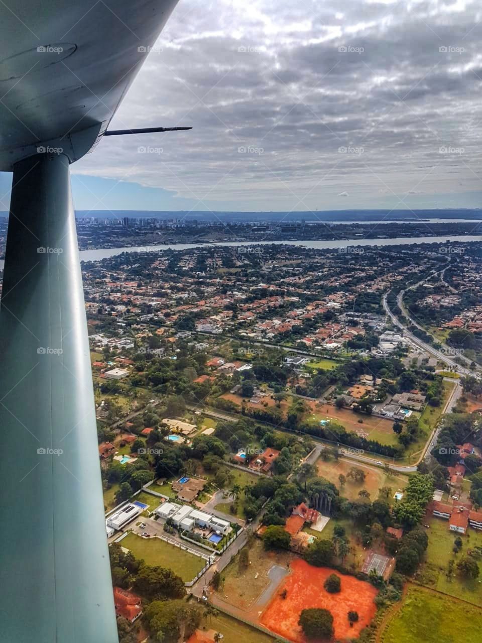 vista do avião view from airplane