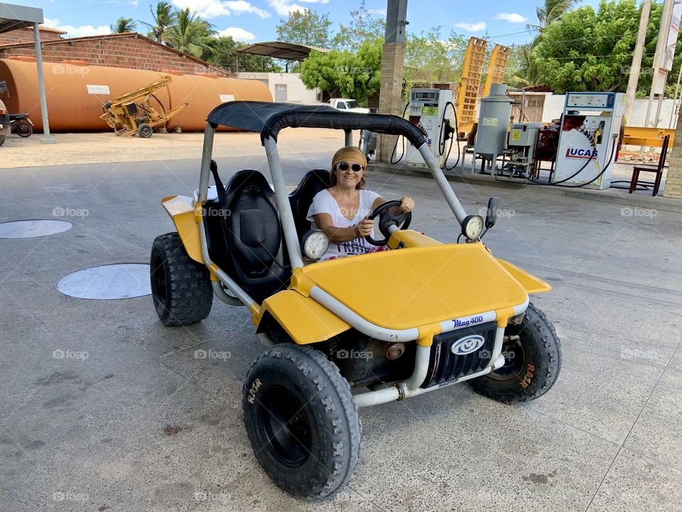 This is my trip . First stop for getting gas 