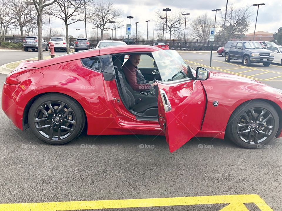 370z Nissan Red car