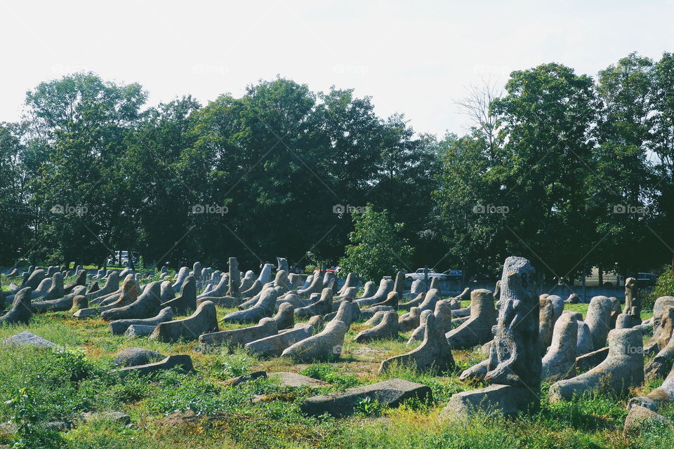 Jewish cemetery in the city of Berdychiv, Ukraine