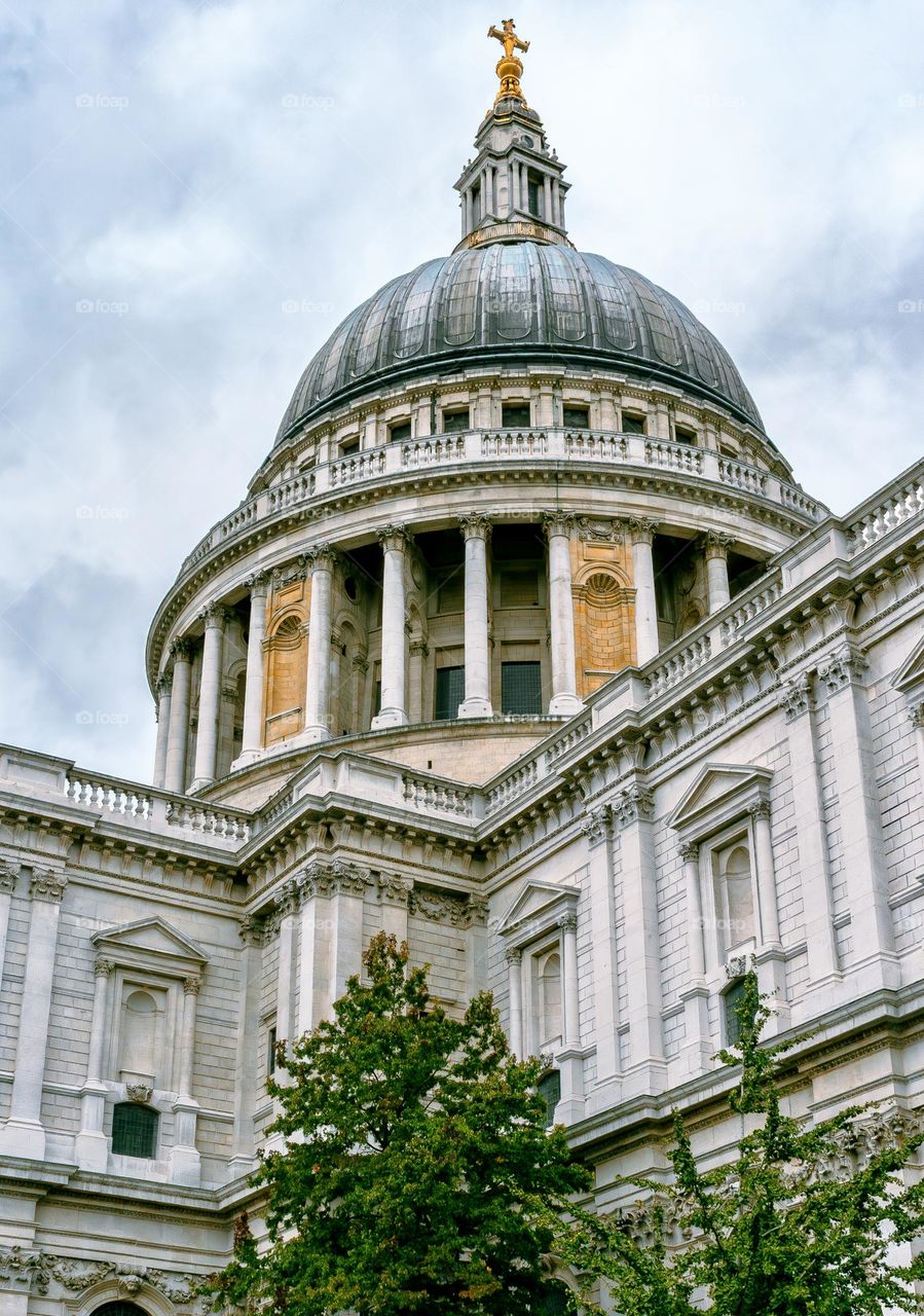 The dome of St Paul’s Cathedral in London