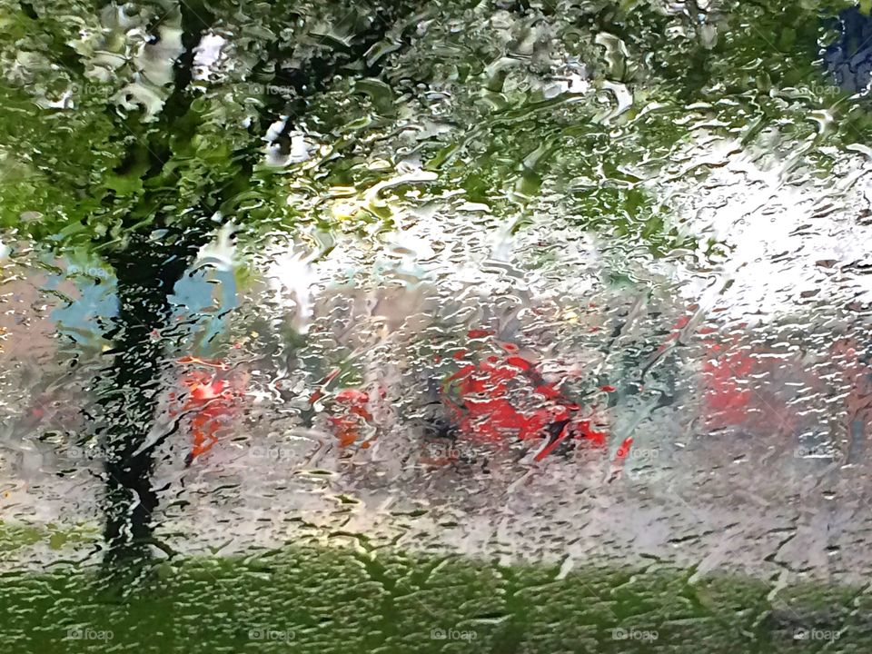 Rain texture on window 