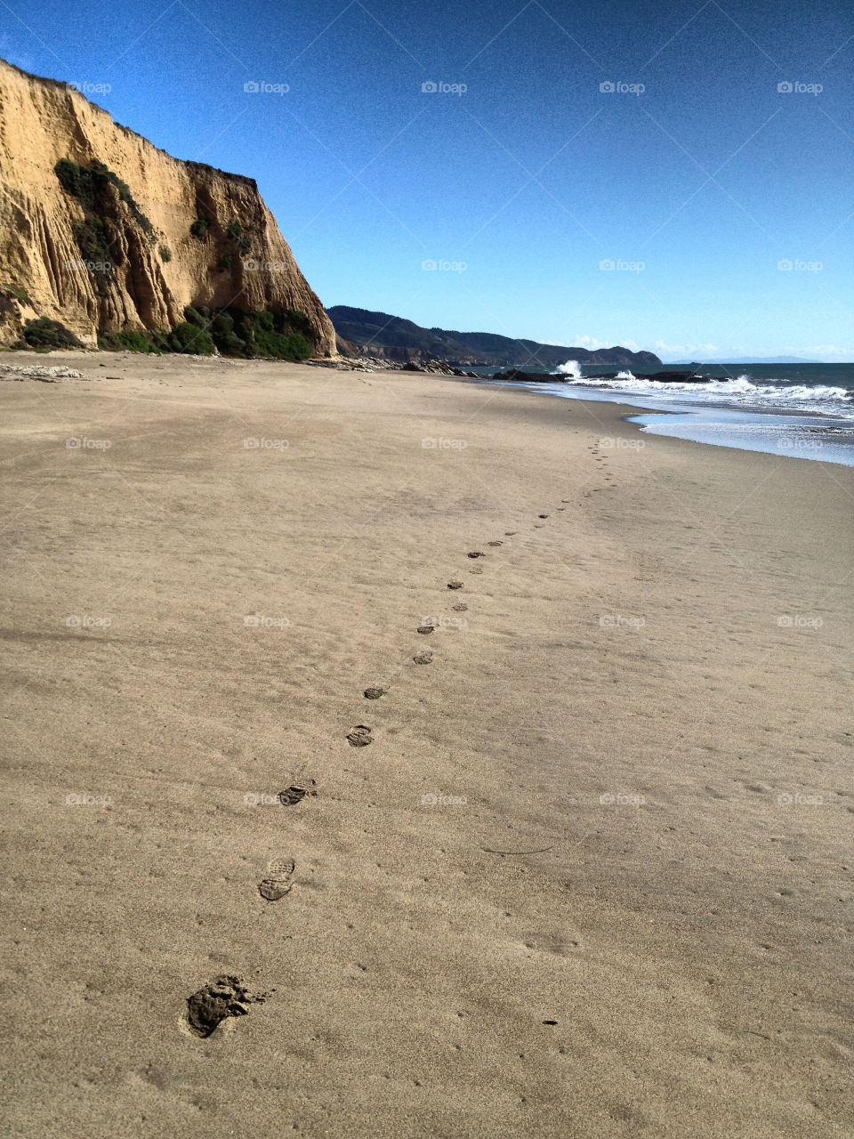 beach northern california foot prints pt reyes by pixel