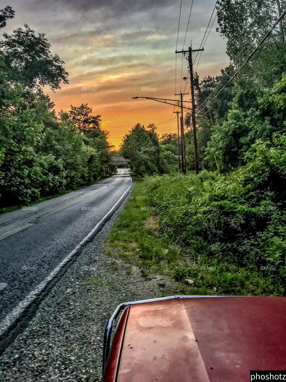 Phoshotz- back road sunset