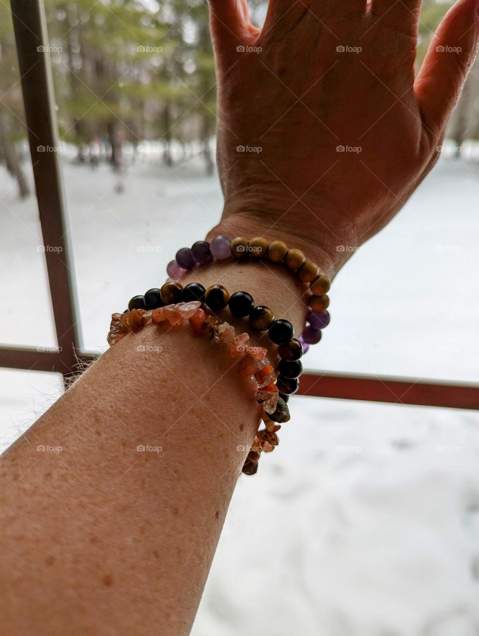 Wearing my favorite jewelry bracelets