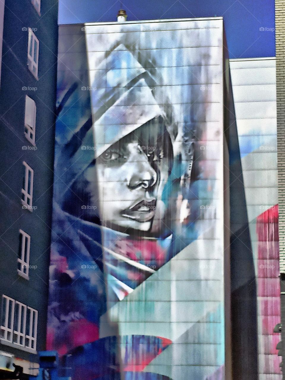 Rectangle shapes on a architectural building