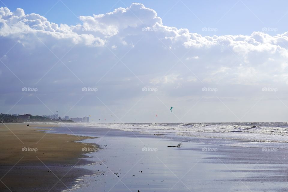 Beautiful beach in São Luís, Brazil