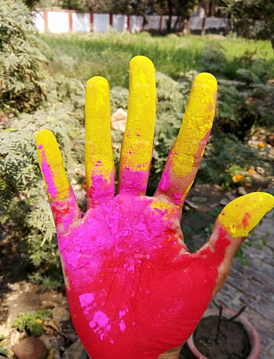 colorful hand