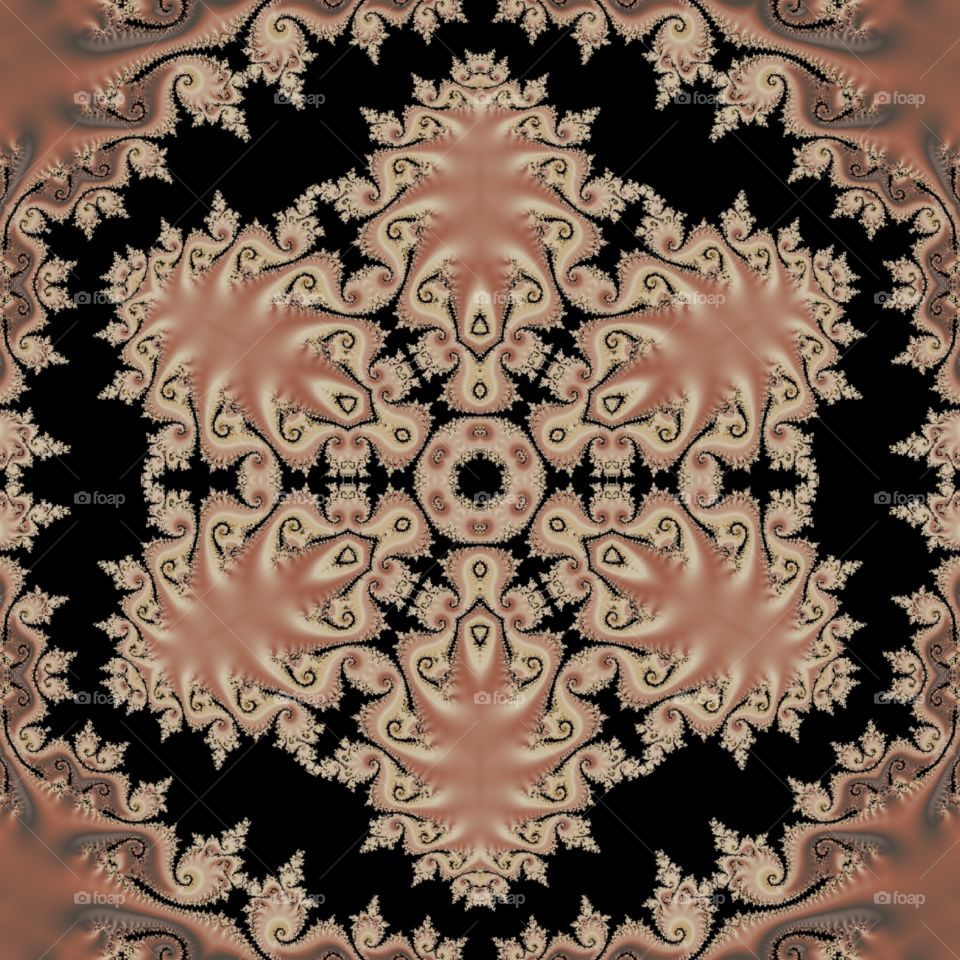 earthy fractal kaleidoscope