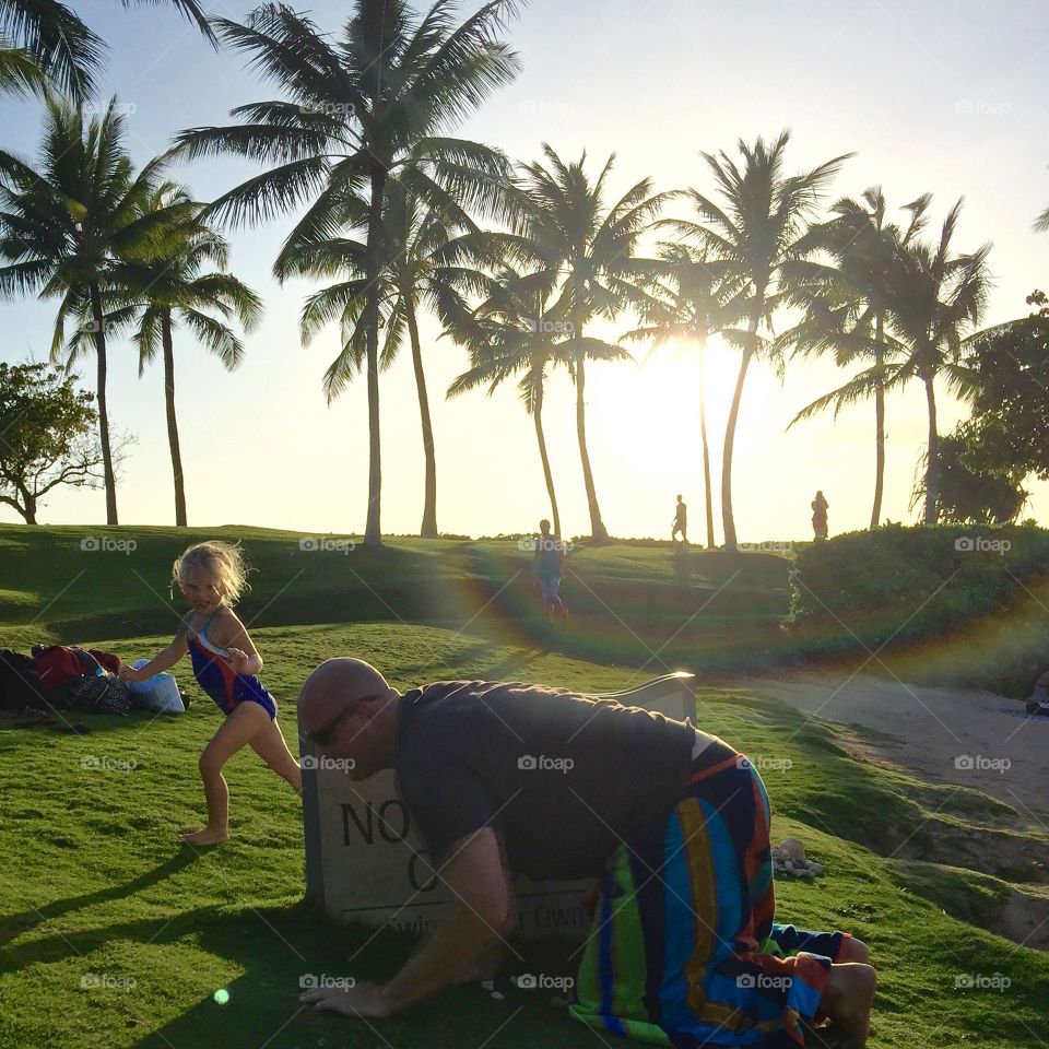 Priceless moments with Daddy and daughter. 