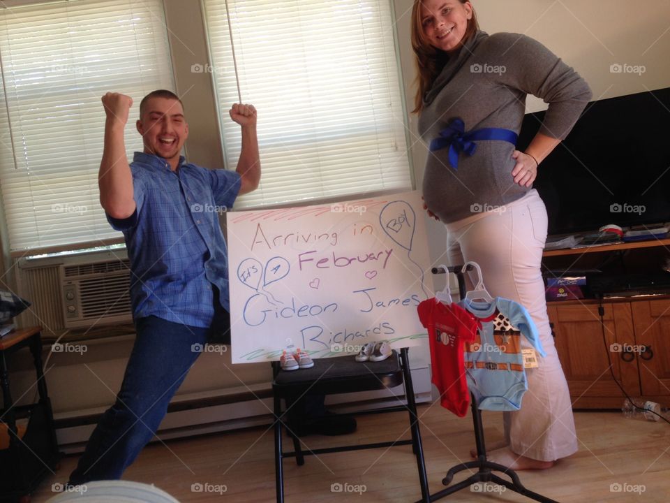 Finding out we're having a boy! 