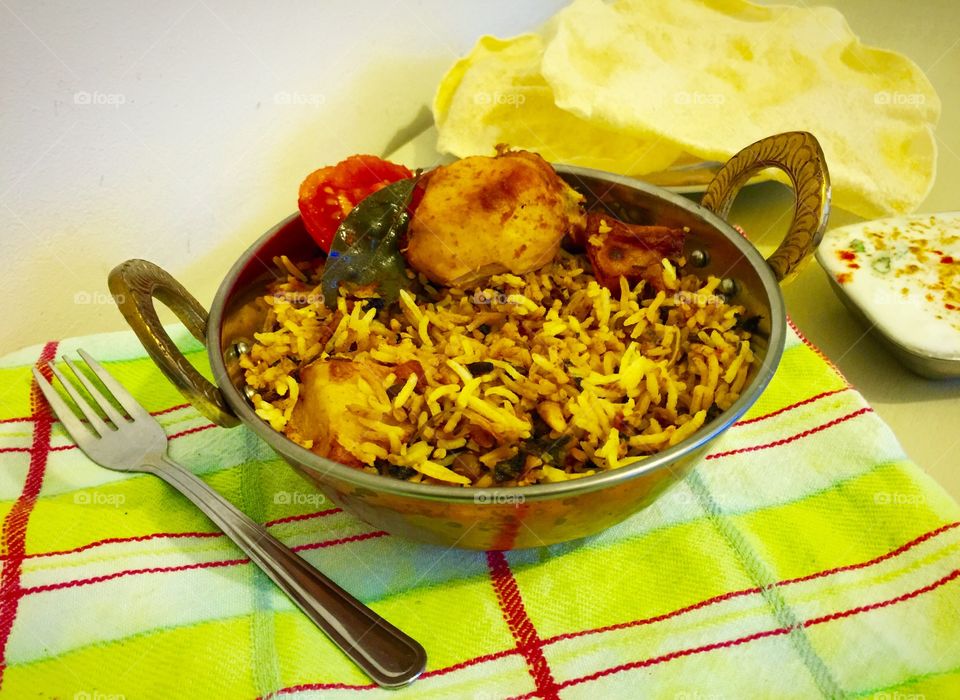 Homecooked biryani .. Indian food 