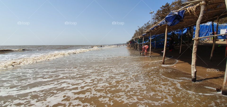 jampore beach, daman, gujarat, india