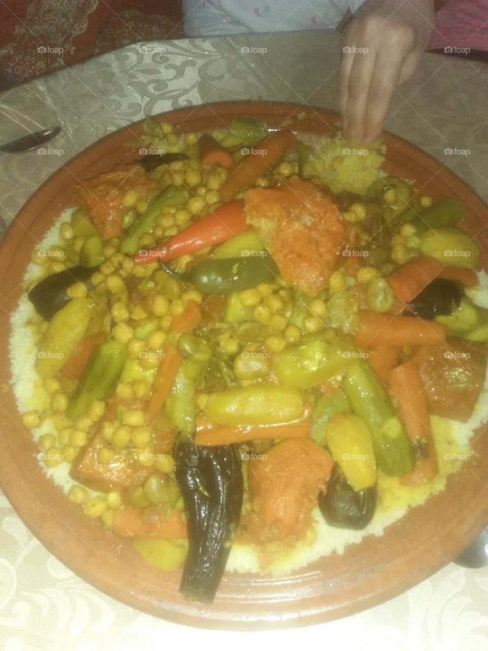 Delicious moroccan food:  the Couscous