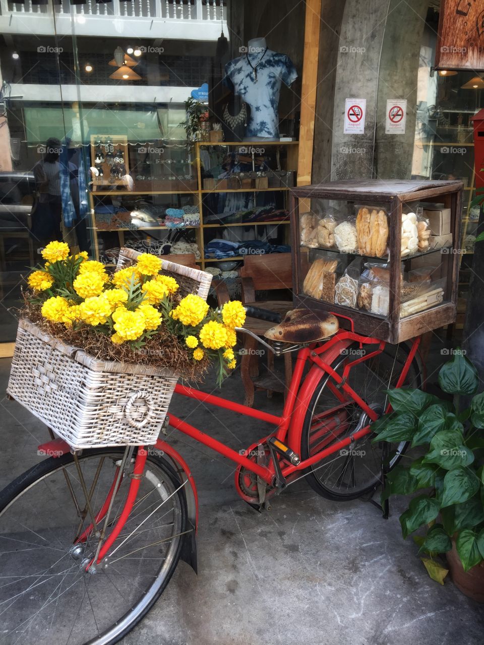 Food bicycle cart
