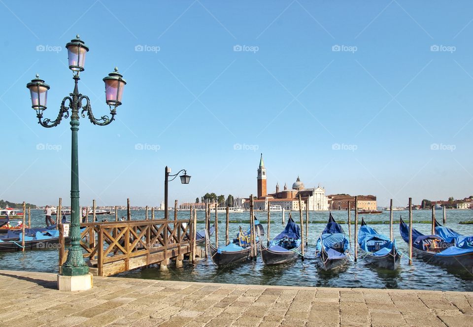 Gondolas in Venice 