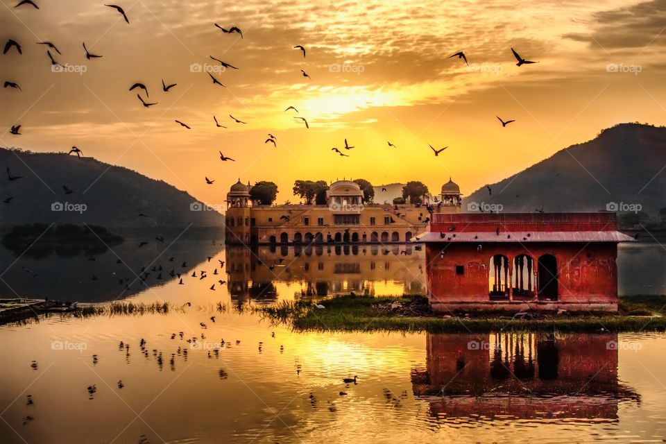 Jal Mahal (meaning "Water Palace") is a palace in the middle of the Man Sagar Lake in Jaipur city, the capital of the state of Rajasthan, India