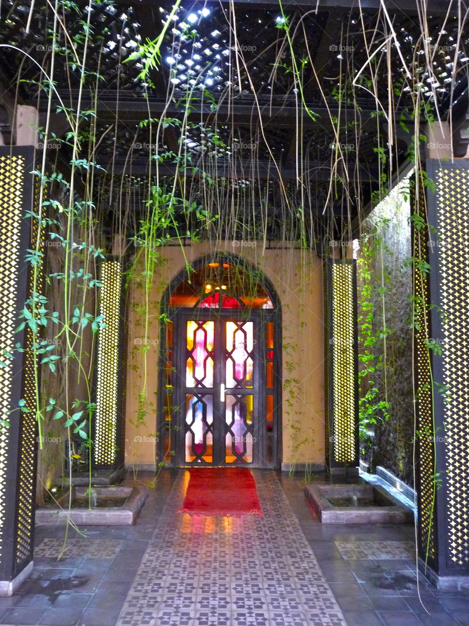 Colorful door in Asia