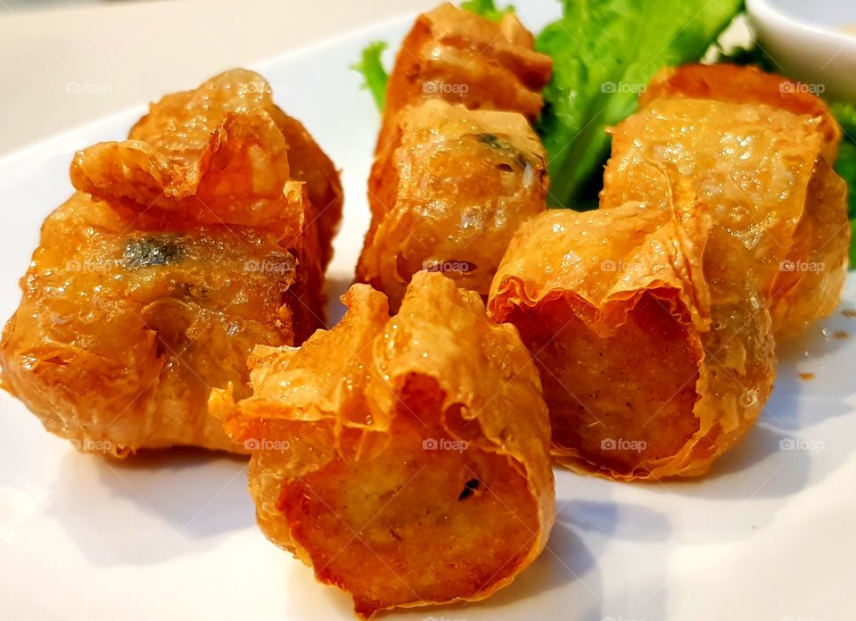 Deep Fried Crab Meat Roll