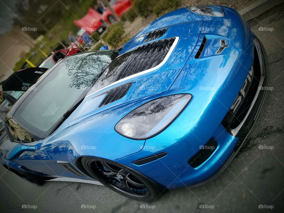 blue corvette