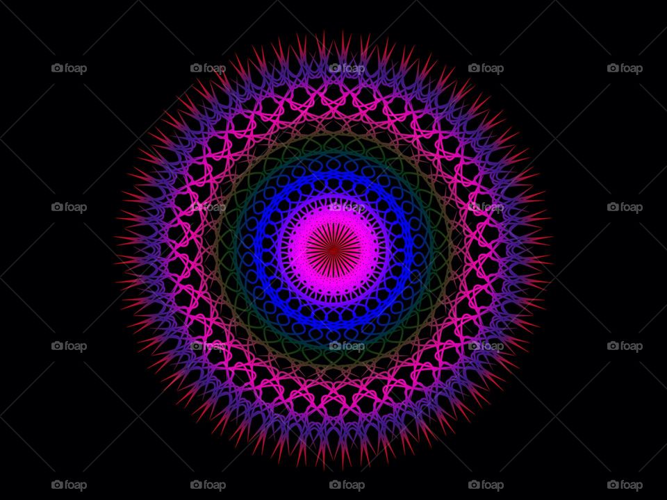 Colorful shape psychedelic minimalist design trippy stuff spirography