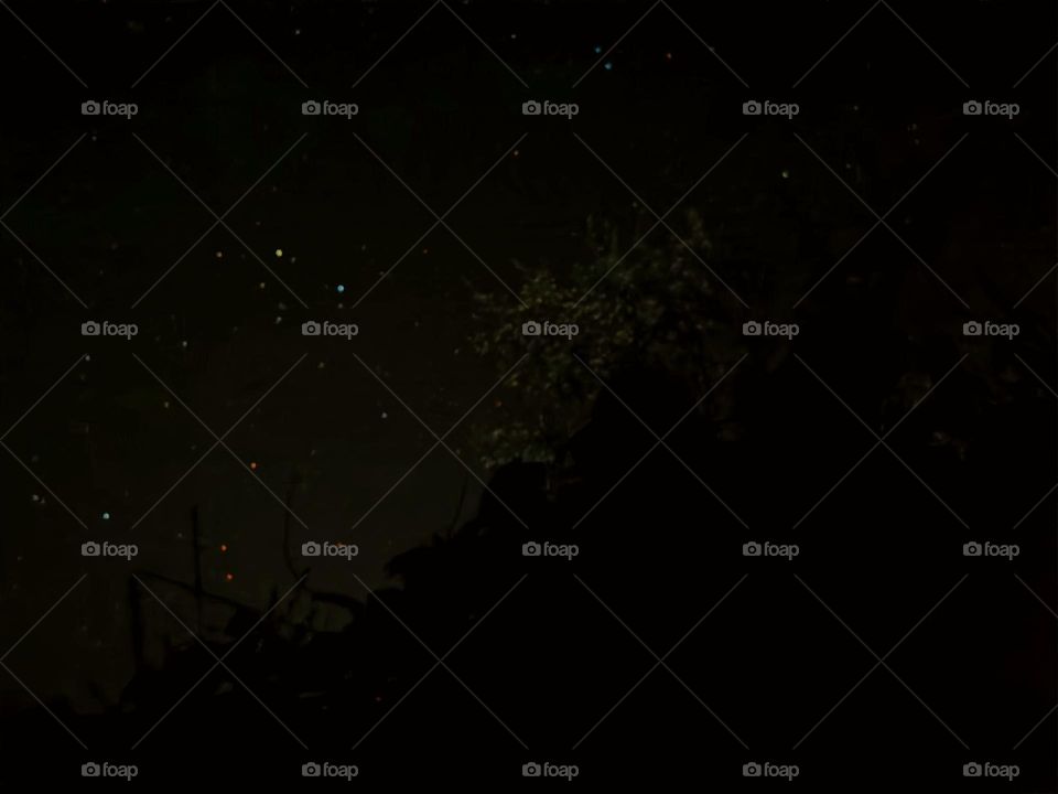 Find peace in solitude under night sky