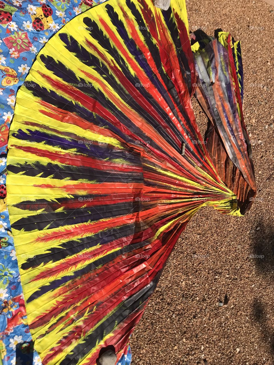 Making Phoenix fire bird wings 