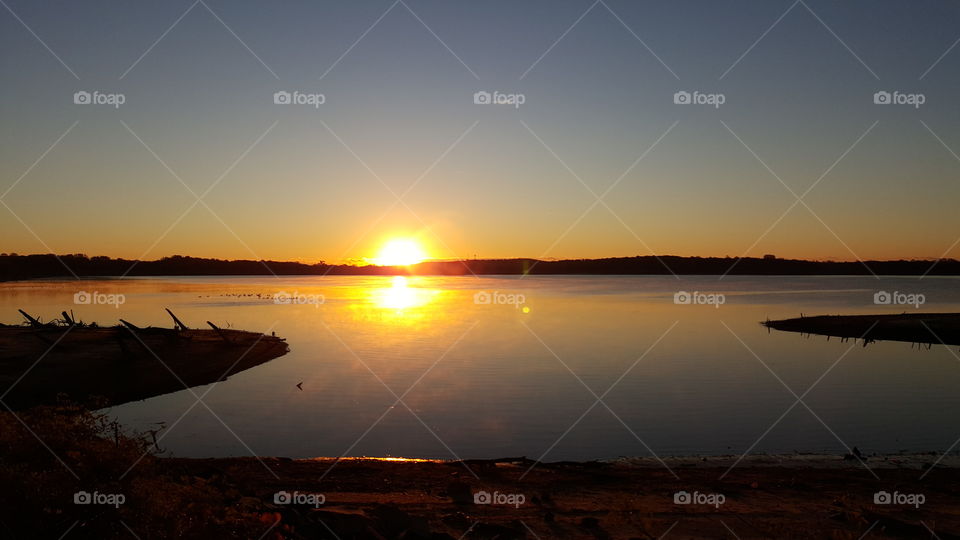Early Morning Sunrise at the Manasquan Reservoir in Manasquan, NJ