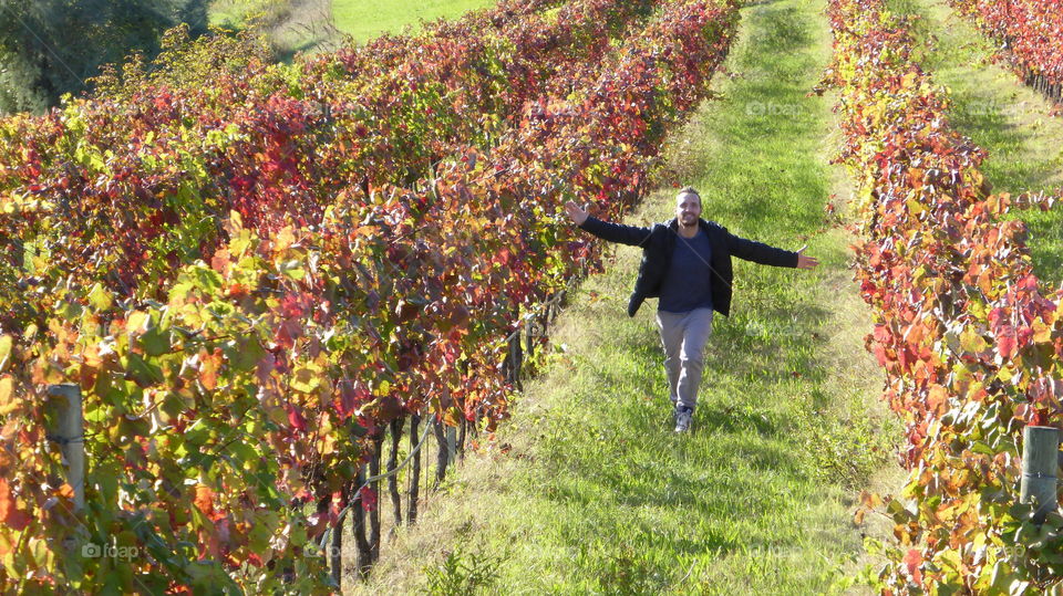 I run happy in the midst of autumn colors