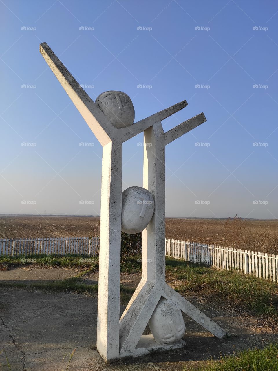 Monument WW2 dedicated to shot down pilots Backa Serbia