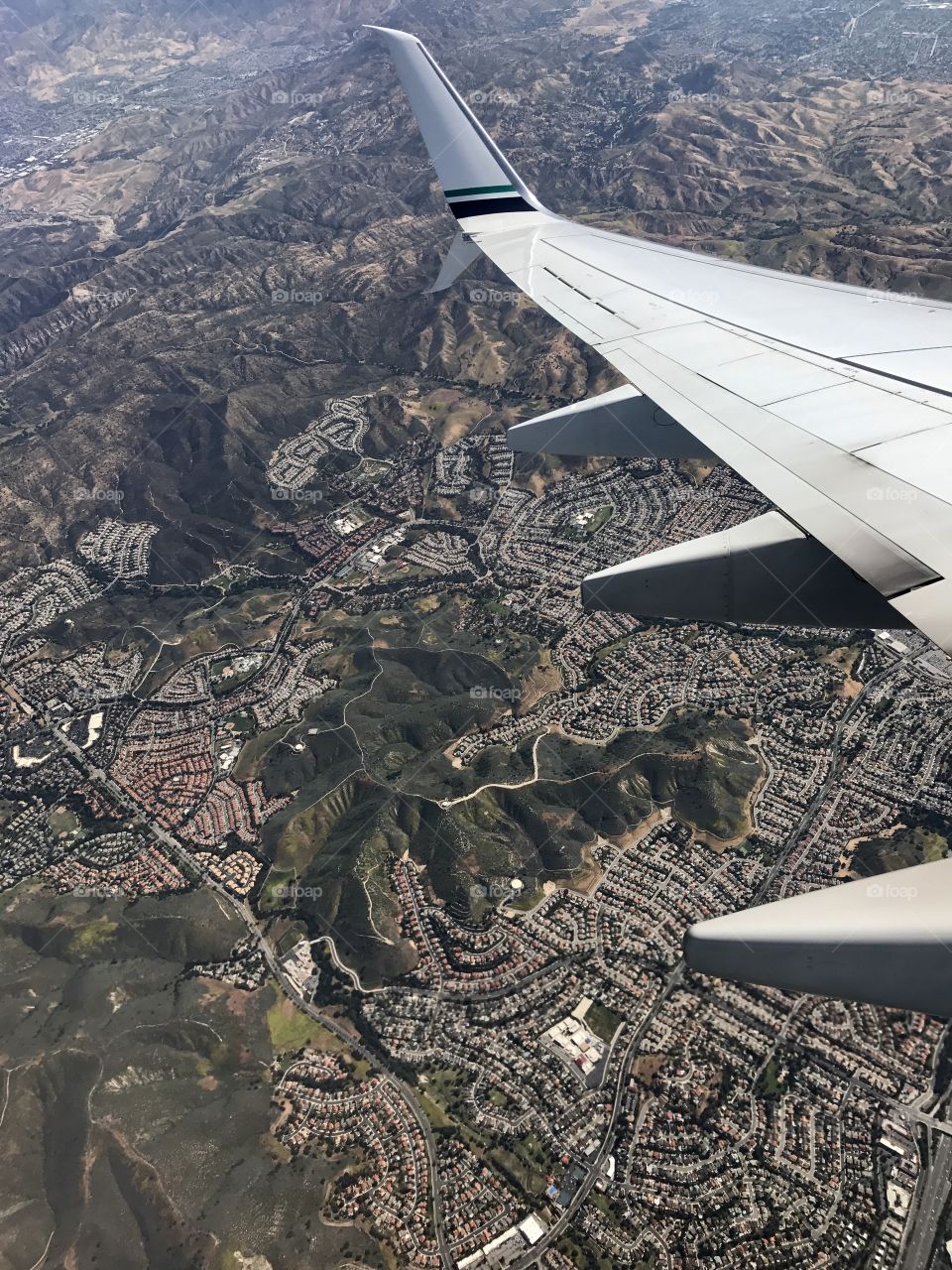 Flying over California 
