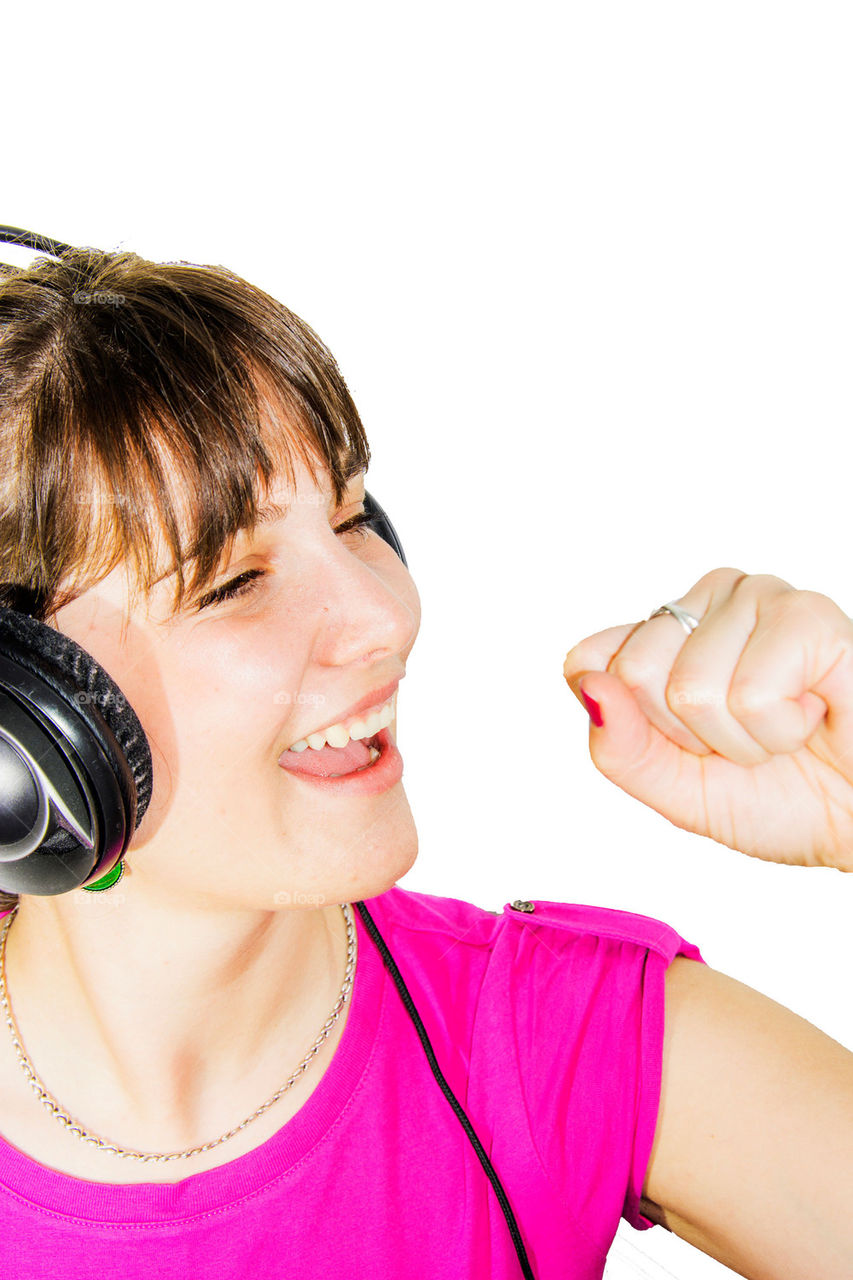 young girl singing