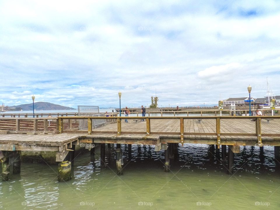 Pier at embarcadero in San Francisco 