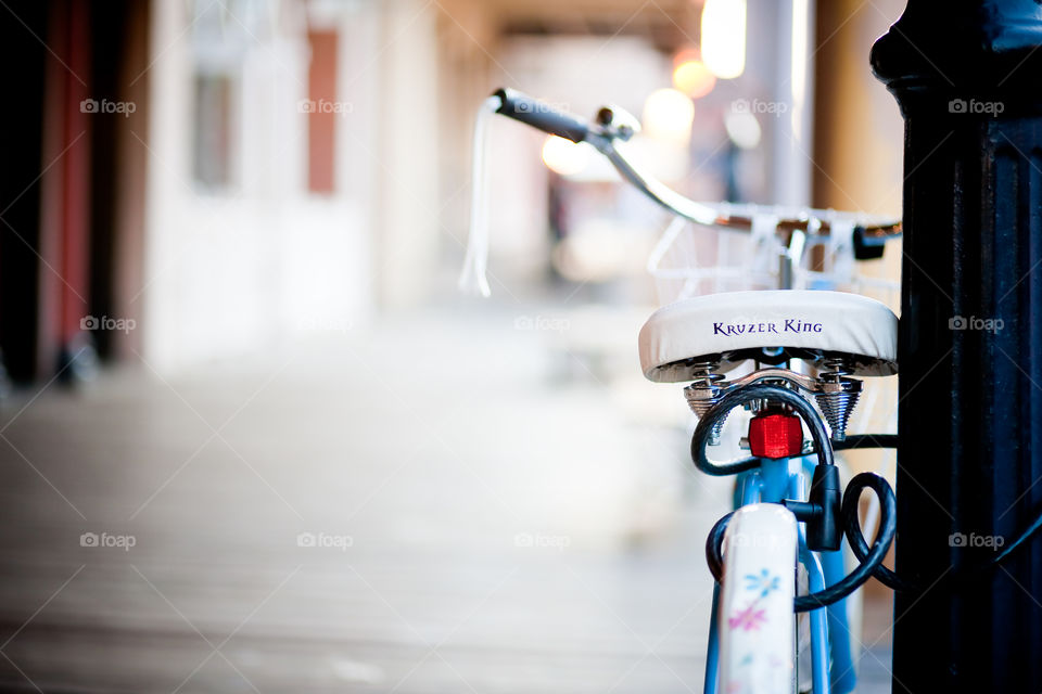 Back end of bicycle seat cruiser 