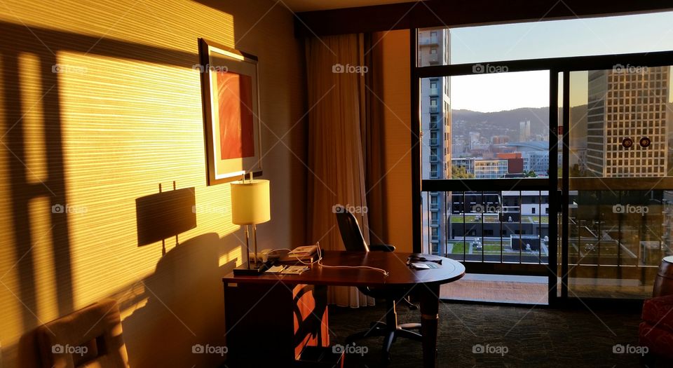 Hotel Room Sunset