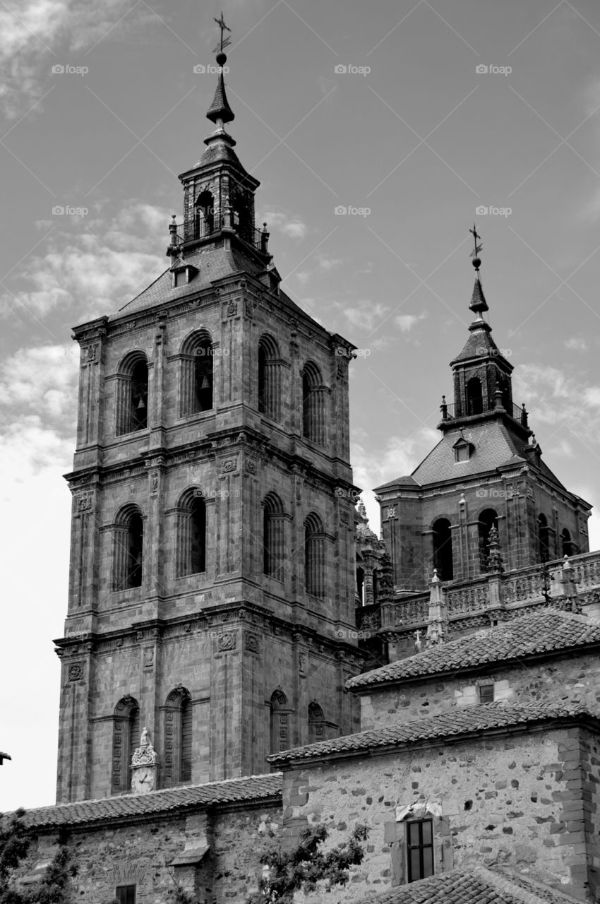 Astorga cathedral. View of Astorga cathedral. Spain.