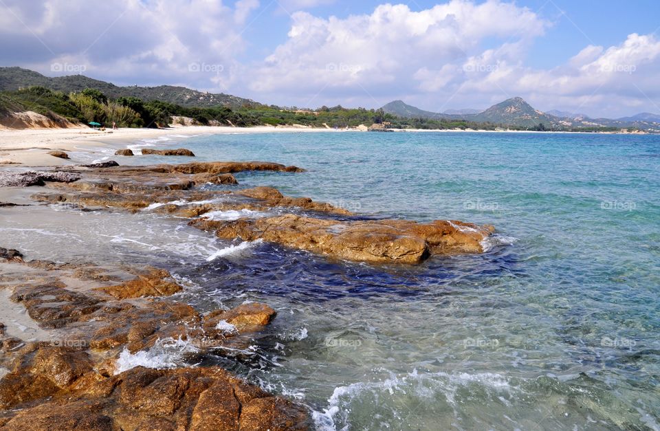 View of Sardinia island