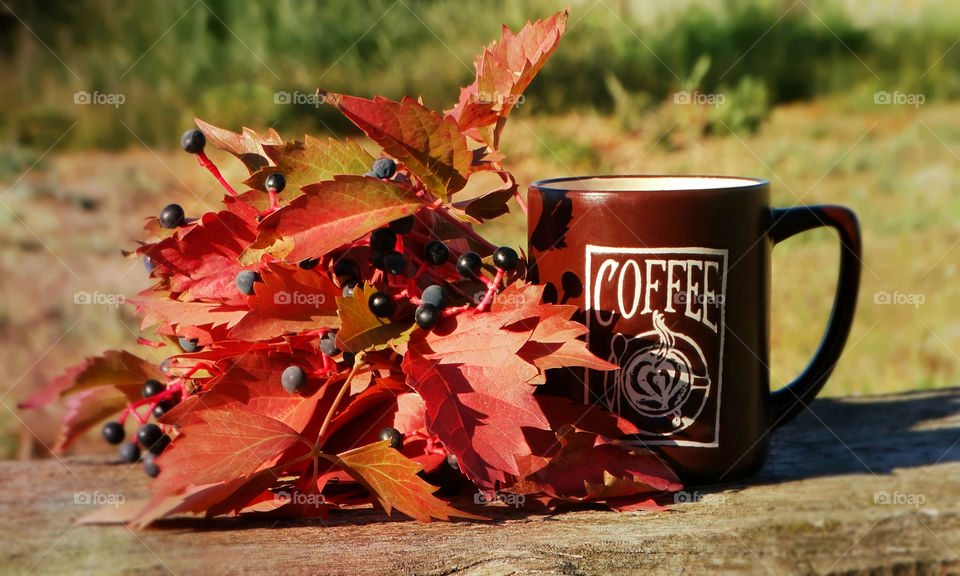 Autumn coffee time