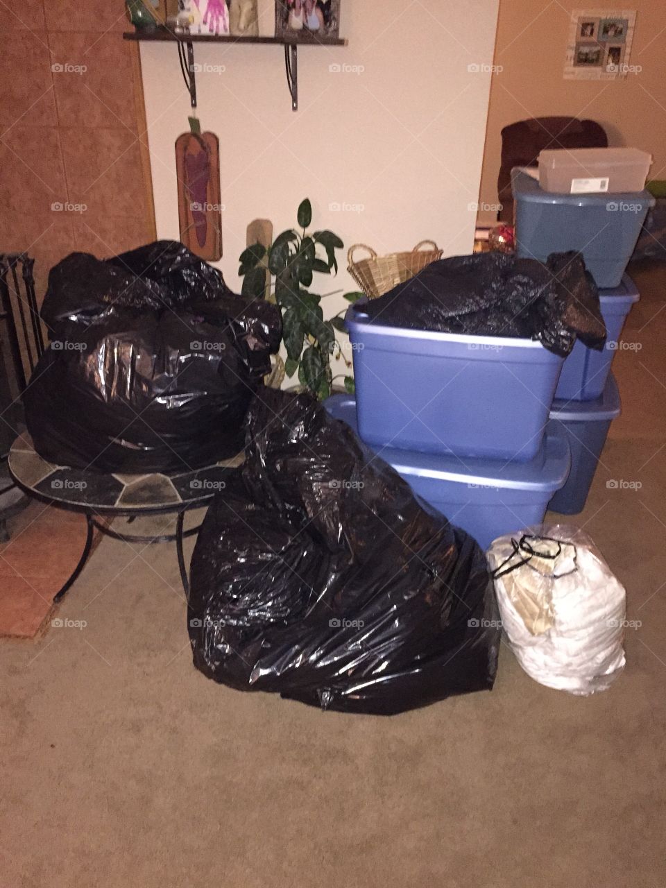 Going through some clothes