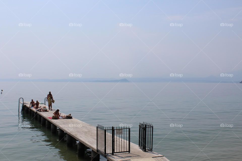 Springtime on serene Lake Garda