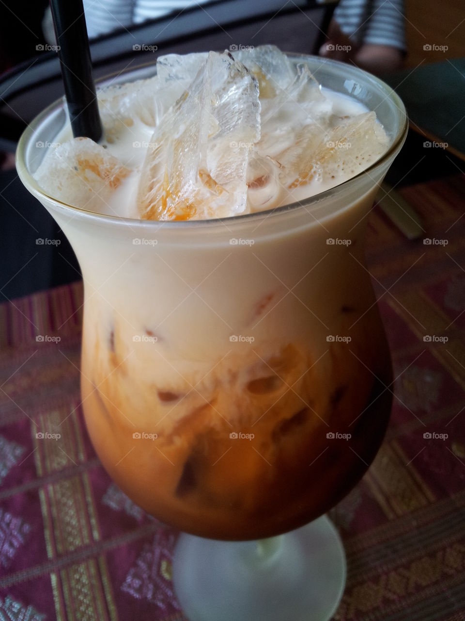 Thai iced tea in all its yumminess